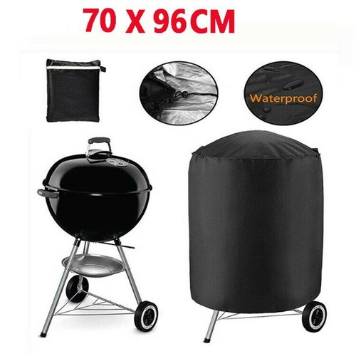 Housse de barbecue pratique neuve protection ext��rieure ronde 210D noire housse - Photo 12/12