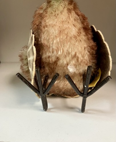Steiff Turkey Thanksgiving Mohair Plush Figurine Metal Legs VINTAGE Pre-owned - Picture 4 of 6