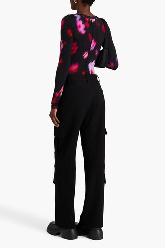 RRP€280 RAG & BONE Cargo Trousers Size XL Black Stretch High-Rise - Picture 2 of 6