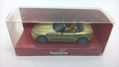 Herpa 032742 BMW Z3 E36/7 Facelift offen goldmetallic in OVP (29)