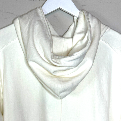 Sandrine Rose L'Artiste Pullover Distressed Sudadera con Capucha Crema Mujeres S Nuevo con Etiquetas - Imagen 7 de 11