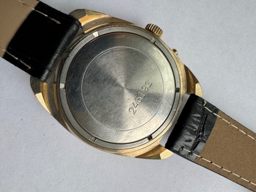 Orologio Vintage URSS Sovietico Slava Placcato Oro Cassa AU URSS Perfetto 26 Gioielli - Foto 12 di 20