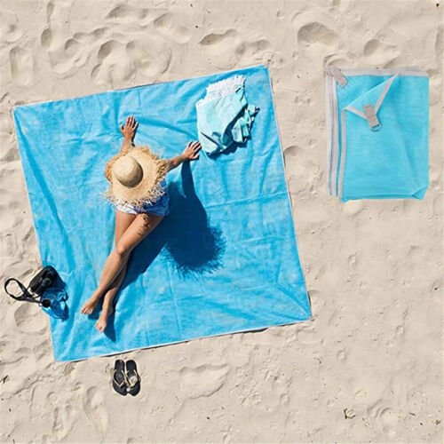 Picknickdecke Strandmatte Sandfrei Stranddecke Picknick Decke 200x200 Matte - Bild 10 von 13