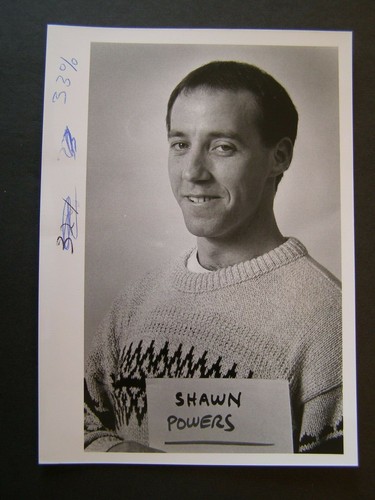 Glossy Press Photo Shawn Powers Wayland H S Tennis & Swim Team  - Picture 1 of 2