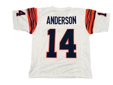 UNSIGNED CUSTOM Sewn Stitched Ken Anderson White Jersey - M, L, XL, 2XL, 3XL