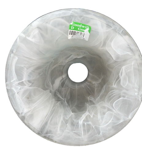 Ventilador de techo superior vintage con cubierta de bombilla de vidrio y"" x 6" aspecto de mármol esmerilado - Imagen 5 de 6