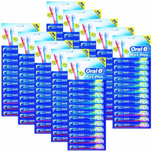 120 OralB Toothbrushes Soft Indicator Bristles w/ Covers Caps Wholesale Bulk Lot - Picture 1 of 9