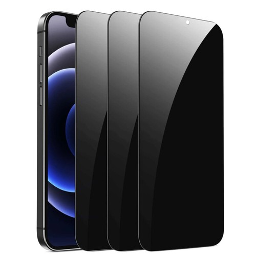 3 Pack for iPhone 16 15 14 13 12 Pro Max Privacy Tempered Glass Screen Protector - Picture 12 of 39