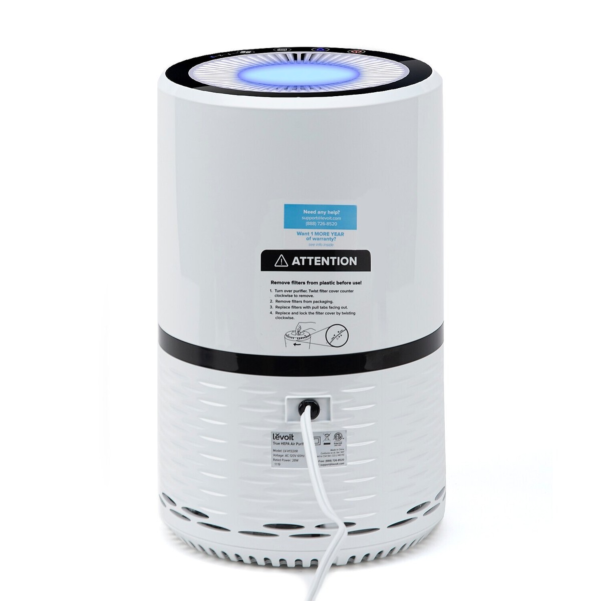 Levoit LV-H132XR True HEPA Tower Air Purifier White (HEAPAPLVNUS0021)  817915027479