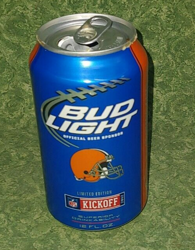 (1) NFL Football Bud Light Can 2012 Kickoff Cleveland Browns - Bild 1 von 3