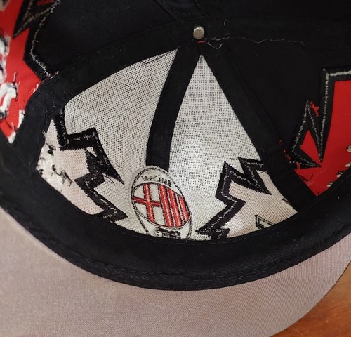 RARE Vintage AC MILAN Jagged Edge DREW PEARSON Soccer Football Snapback Cap Hat - Picture 10 of 12