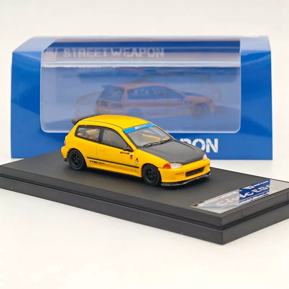 ミニカー 1/64 street weapon Civic 1:64 Street Weapon Civic EG6 Spoon Racing Sport Diecast