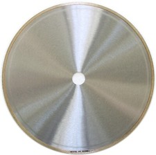 12” x .065" Sintered Metal Bond Continuous Rim Diamond Lapidary Blade - 1" Arbor