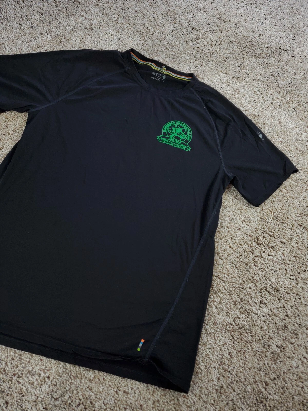 smartwool short sleeves merino wool blend crew neck shirt