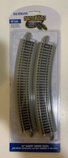 Bachmann HO Gauge 18 Inch Radius Curved Track With Nickel Silver 44501 Pack of 4