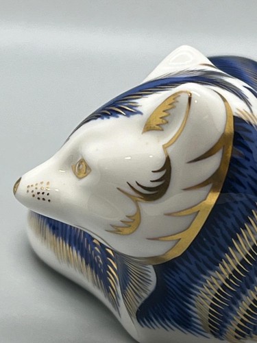 Royal Crown Derby Imari Paperweight Collection Arctic Blue Fox - Picture 7 of 11