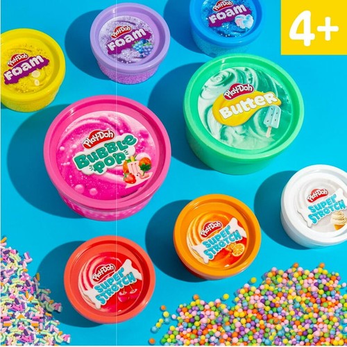 Play-Doh Retro Diner Mega Variety Pack: Bubble Pop, Butter, Schaumstoff, Super Stretch - Bild 8 von 9