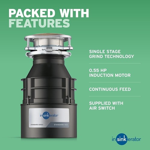 Insinkerator Standard 460 Food Waste Disposal Unit 80367 - Picture 3 of 8