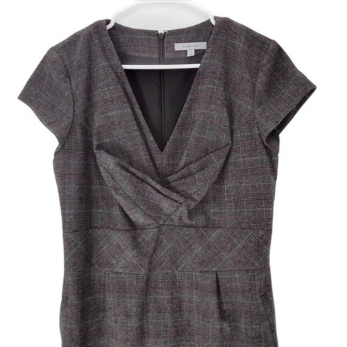 Classiques Entier Women's Gray Tweed Sheath Wear to Work Career Dress Size 12 - Picture 3 of 7