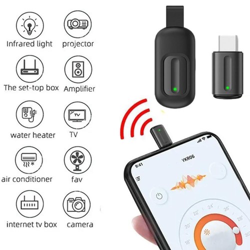 Portable Smart Phone IR Infrared Remote Control Adapter P2 IOS For Android D6Y1 - Zdjęcie 4 z 10