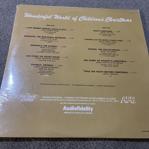 Wonderful World of Children's Christmas, 1981 Holiday HDY 1932 - New Sealed - Picture 2 of 2