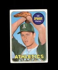 1969 TOPPS BASEBALL  CARD OAKLAND ATHLETICS  #638 ED SPRAGUE