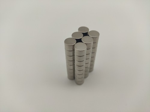 Ø8mm Neodym Scheibe/Stab Starkmagnete Rund NdFeB Flach - Verschiedene Höhen - Bild 10 von 15