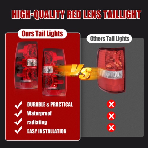 For 2007-2014 Chevy Tahoe Suburban Tail Lights Assembly Driver Passenger Side - Bild 8 von 11