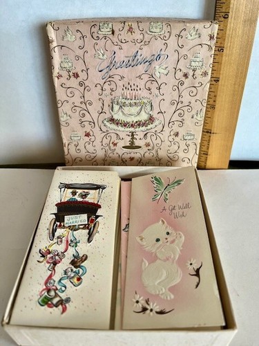 TARJETAS DE FELICITACIÓN PEQUEÑAS DE COLECCIÓN SUNSHINE CO TODAS LAS OCASIONES SIN USAR COLECCIONABLES COMPLETAS - Imagen 3 de 6