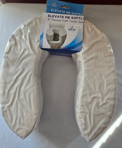 Elevate Me Softly Blue Jay erhöhte weiche Toilettensitzkissen 14" x 16" x 4" hoch