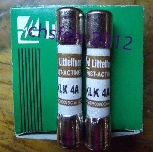 1 pcs New Littelfuse Fast Fuse Fuse Ceramic 10X38 KLK 4 4A - Picture 2 of 3