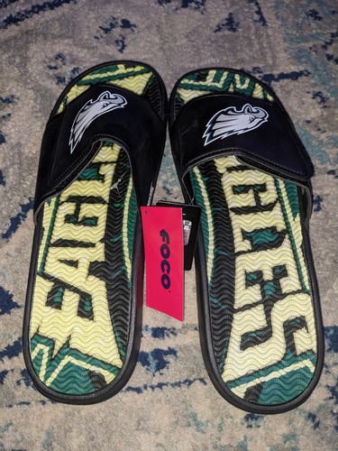 Philadelphia Eagles Team Logo Slide Sandals Men's Size XL - Picture 2 of 5