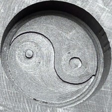 Graphite Mold, Yin Yang Design for Metal & Glass Crafting