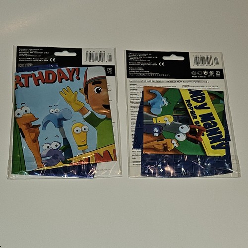 NEW 2 Handy Manny Birthday Fix It Foil Balloons Lot Party Supplies Disney Junior - Picture 3 of 3