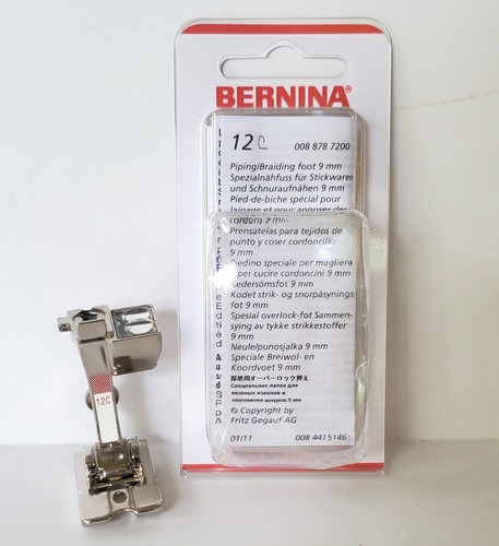 Genuine BERNINA Classic 9mm BRAIDING Sewing Machine FOOT w/ Sensor #12C NEW/Pkg. - Picture 2 of 9