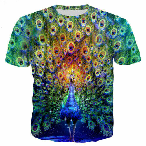 T-Shirt Débardeur Femme/Homme Fire Phoenix - Impression 3D - Manches Courtes - Multicolore