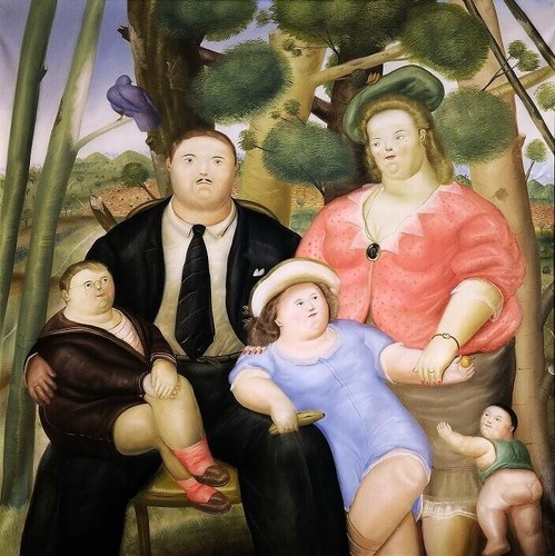 Art OIL PAINTING REPRO OF FERNANDO BOTERO Fat girl ON CANVAS 30"X40" - Picture 2 of 2