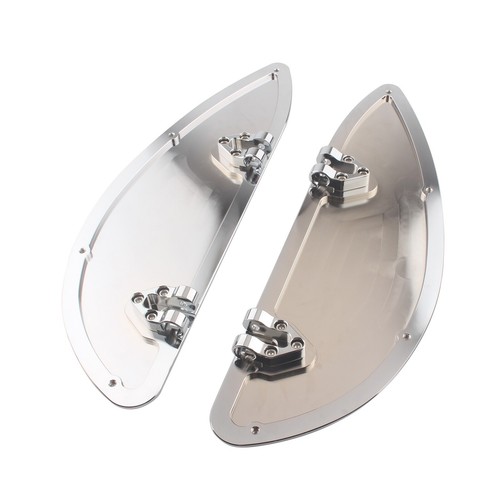Tablero de piso estirado para conductor cromado para Harley Electra Glide Road King - Imagen 11 de 12