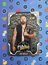 2021 UPPER DECK AEW SPECTRUM JON MOXLEY FULL GEAR METAL CARD