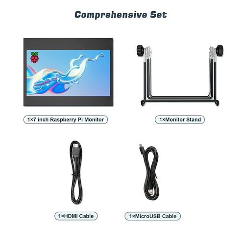 US-7'' Raspberry Pi PS4 Monitor Screen Capacitive Touchscreen USB/HDMI Display - Picture 7 of 9