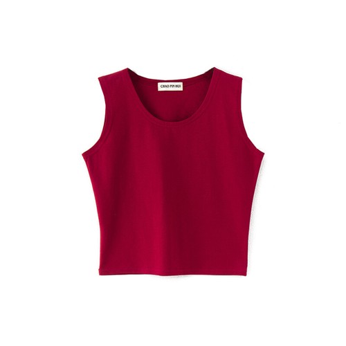 Women's Camisole Sleeveless Crew Neck Tank Top Cotton Solid Color T Shirts Tops - Picture 8 of 19