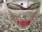 Anchor Hocking Oven Basics 496 1 Cup/8oz Measuring Cup Clear Glass Red Lettering