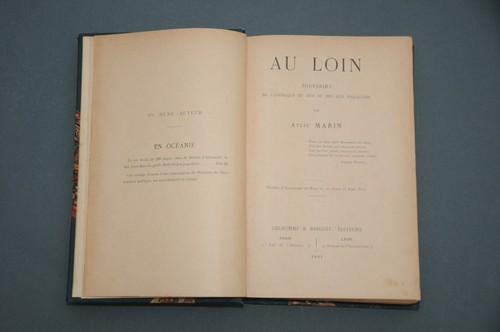 Iles Marquises A.Martin Au loin. Souvenirs du Sud et des Iles Marquises 1891