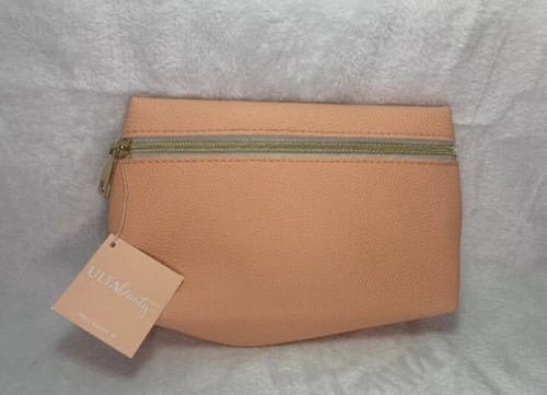 2 BRAND NEW ASSORTED MAKE UP BAGS (PEACH DAISIES) - Picture 2 of 3