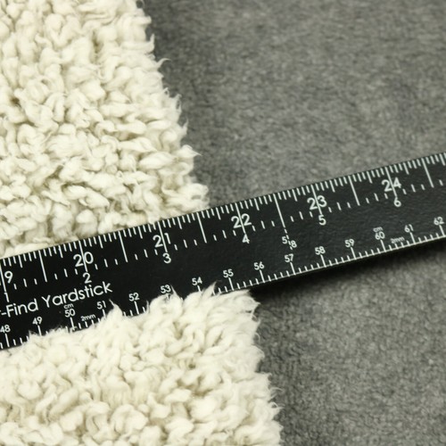 Thread and Supply Wubby Fleece Sherpa Lined Jacket 1/4 Zip Charcoal & Ivory S - Picture 13 of 15