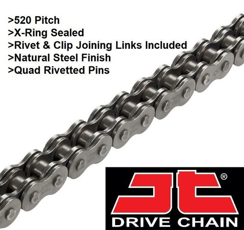 Honda NC700 X/S (DCT) 12-14 JT X1R3 Heavy Duty X-Ring Chain + Quiet Sprocket Kit - Picture 3 of 6