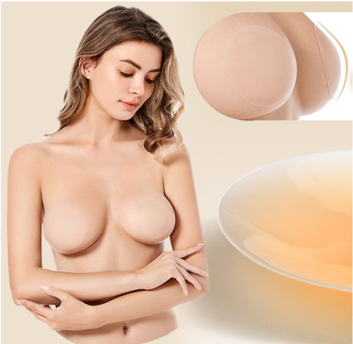 GO BRALESS! SEAMLESS CAKE COVER ULTRA THIN INVISIBLE BRA - Picture 2 of 11