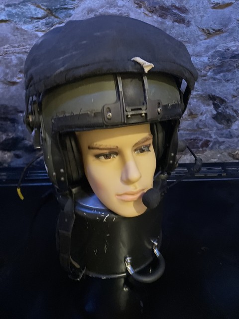 RAF Mk 4B Helmet Size Medium Long With Double Visor & Cover. RAF Mk 4B Helmet Size Medium Long With Double Visor & Cover.