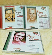 Christmas Superstars Bing Crosby Frank Sinatra Perry Como 3 Holiday Music CDs  