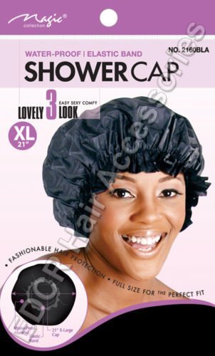 Magic Collection WaterProof Elastic Band ShowerCap XL 21" #2160(12 PCS OFFER) - Picture 2 of 2
